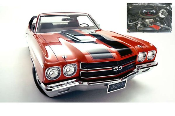 Chevrolet произвежда големи блокове V8 от 50-те години на миналия век, въпреки че напоследък се използват повече за товарни автомобили. През 1970-а обаче 7,4-литровият вариант обикновено оигурява 360 конски сили, но по избор мож  да бъде увеличен до 450 в Chevy Chevelle от тази година (на снимката).

Друг член на същото семейство, който можете да закупите в момента, е 10,4-литровият ZZ632. Това произвежда 1004 конски сили (нетна). Но не е монтиран като стандарт към нито един сериен модел, така че не се брои.
